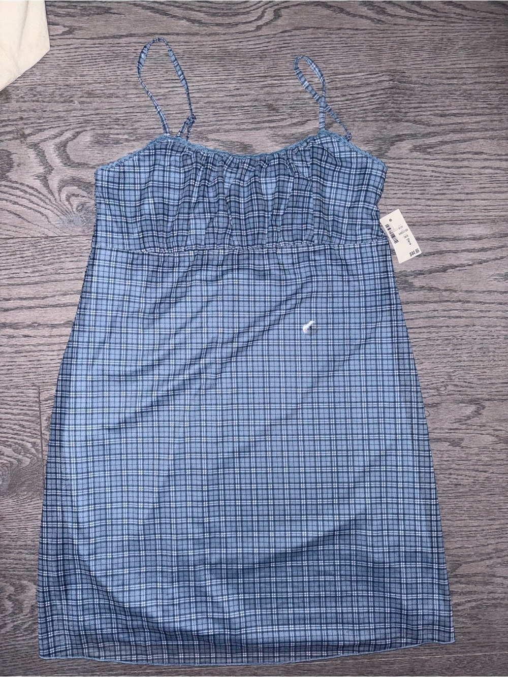 Aeropostale Blue Plaid Slip Dress